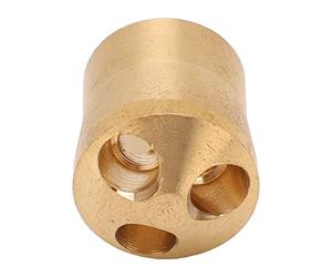 Garosa Distributeur de Réfrigérant Inverseur de Réfrigérant en Laiton Répartiteur en Laiton 1 Entrée 3 Sorties avec Entrée 12,8 Mm Sortie 6,5 Mm pour la Réparation du Système de Réfrigération du