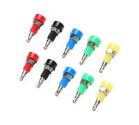 Garosa Douille Banane 2mm Adaptateur Connecteur Électronique 10 Pièces Mini Panneau Installation Simple pour Instruments Audio Hi-FI et Réparation Électronique