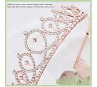 Garosa Écharpe de diadème d'anniversaire Birthday Queen Sash Rhinestone Tiara Kit Belle Couronne bijoux parure Ensemble 14