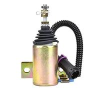 Garosa Électrovanne Arrêt Carburant 12V en Métal Durable - Pièce de Rechange pour Moteur d'Excavatrice Compatible avec Systèmes Professionnels de Maintenance