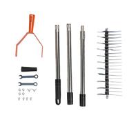 Garosa Élimination Efficace du Chaume, Poignée Ergonomique, Construction en Acier, Rétrécissement de Chaume, Facile à Utiliser, Rake à Plusieurs Usage