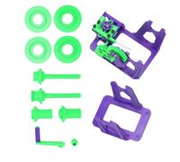 Garosa Enrouleur de Filament D'imprimante 3D à Manivelle, Solution de Rebobinage à Faible Friction pour P1S P1P X1 Vert Violet