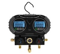 Garosa Ensemble de Collecteurs Numériques HVAC, Test de Pression de Réfrigérant AC avec 2 Pinces de Température pour R134A R1234YF R22 R290 R32 R404A R410A