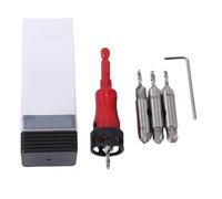 Garosa Ensemble de Forets à Fraise, Alliage D'aluminium HSS Double Bits avec 2,8mm 3,0mm 3,2mm 3,5mm Tailles, avec Boîte de Rangement de clé, pour les Forets de Table Perceuses à Main