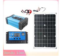 Garosa ensemble de panneaux solaires onduleur Système de générateur solaire 300W 12V à 220V, onduleur 18W 18V, outillage kit