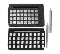 Garosa Ensemble de Tampons Lettres Majuscules et Chiffres en Alliage de Zinc, Outil de Poinçonnage pour Cuir, Artisanat DIY