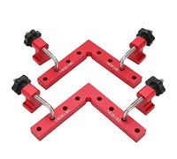 Garosa Équerre de Positionnement en Alliage D'Aluminium, Angle Droit 90 | Gabarit de serrage pour le travail du bois, disposition du marquage de mesure, fixation multi-trous, assemblage de