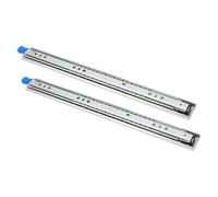 Garosa Glissière de Tiroir Verrouillable Robuste, 2 Rails à Roulement à Billes de 53 Mm pour Armoires et Tiroirs Industriels, Supporte 265 Lb avec Support Latéral à Extension Complète