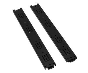 Garosa Glissières de Tiroir de 14 Pouces, Rails D'extension Complète Robustes pour Armoire et Garde-robe, capacité de 100 Lb, Couleur Noire, Paquet de 2