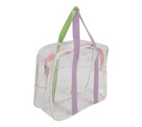 Garosa Grand Sac Fourre-Tout Transparent, Sac de Stade Transparent en PVC Imperméable avec Fermeture éclair pour Les Voyages de sécurité, Le Shopping, Le Sport et Le Travail (Couleur