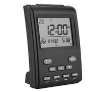 Garosa Horloge de Prière Islamique Réveil Automatique Multi-Fonction avec Alarme LCD et Affichage Murale/Table