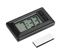 Garosa Horloge Numérique LED, Réveil de Bureau Portable avec Affichage LCD, Noir, 77 x 42,4 x 17,7 mm, Calendrier Date/Heure, Alimenté par Pile