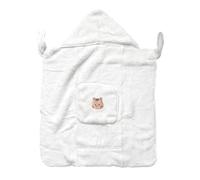 Garosa Housse de porte-bébé avec Capuche, Chaude, Coupe-vent, Douce et Respirante, Couverture en Peluche pour Poussette avec 4 Boutons-pression pour porte-bébé
