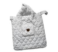 Garosa Housse de porte-bébé, Couverture Coupe-vent en Coton avec Capuche de Dessin animé, 31,5x33,46 Pouces pour les Voyages en Plein Air avec les Nouveau-nés (Beige)