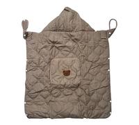 Garosa Housse de porte-bébé, Couverture Coupe-vent en Coton avec Capuche de Dessin animé, 31,5x33,46 Pouces pour les Voyages en Plein Air avec les Nouveau-nés (Café)