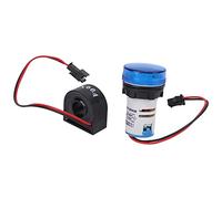 Garosa Indicateur de Courant de Tension, Matériau ABS, Affichage Lumineux pour les Mesures électriques AC50-500V 0-100A, Idéal pour la Maintenance des équipements électriques (BLUE)