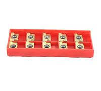 Garosa Inserts de Fraisage APMT1604, Revêtement Jaune en Carbure cémenté, Haute dureté, Résistance à la Chaleur pour les Outils d'usinage et de Tournage 10 Pièces