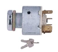 Garosa Interrupteur d'allumage de Démarreur Universel, 3 Bornes en Alliage de Zinc 12V pour Voiture Camion avec 2 Clés et Design Pratique