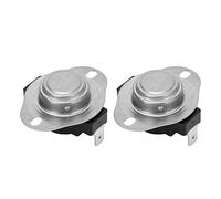 Garosa Interrupteur de Température à Disque instantané Thermostat Bimétal 25a 250V avec Génie en Plastique Céramique pour le Distributeur de Moteur Dispensateur à Eau électrique (110℃)