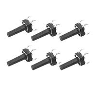 Garosa Interrupteur Tactile Momentané, 6 x 6 x 15 mm, Dip, DC12V 50mA, Bouton Poussoir en Plastique, Pack de 100 Pièces