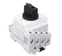 Garosa Isolateur Photovoltaïque DC, Interrupteur Solaire, 4 Pôles, 32 A, 1000 V, Montage sur Rail DIN, Coque Ignifuge en PC pour Panneaux Solaires, Onduleurs et Systèmes d'énergie éolienne