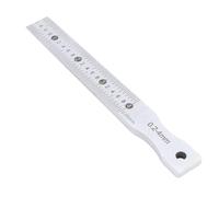 Garosa Jauge D'écart en Acier Inoxydable, Plage de 0,2 à 4 Mm avec Jauge Conique de Précision de 0,05 Mm pour la Construction de Chemins de Fer et le Soudage, Mesure Précise de