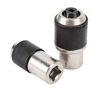 Garosa Jeu de Douilles de Robinet 3 Pièces, Outil d'extraction de Robinet à Mâchoires Réglables avec Adaptateur pour Ingénieurs et Ouvriers du Bâtiment, Convient aux Clés d'entraînement 3/8