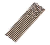 Garosa Jeu de Forets à Queue Droite, 10 Pièces 1,5 Mm en Acier Rapide | Pour installation sur banc et perceuse à main, corps plaqué Ti, flûte en forme de S pour l\'élimination des copeaux, bord