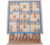 Garosa Jeu de Société Sudoku en Bois avec Tiroir, 81 Blocs, Puzzle Éducatif pour Enfants et Adultes