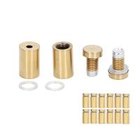 Garosa Kit de Clous Publicitaires à Vis en Acier Inoxydable, 12 Pièces, Ensemble d'entretoises à Vis Dorées pour la Décoration de la Maison, Installation Facile pour Panneaux, Panneaux