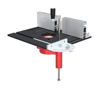 Garosa Kit de Levage de Routeur, Plaque d'insertion de Table de Routeur en Alliage d'aluminium, Base de Levage de 0 à 47 Mm avec Manivelle, Tige de Support en Acier Inoxydable pour le Chanfreinage
