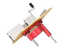 Garosa Kit de Levage de Routeur, Plaque d'insertion de Table de Routeur en Alliage d'aluminium, Base de Levage de 0 à 47 Mm avec Manivelle, Tige de Support en Acier Inoxydable pour le Chanfreinage