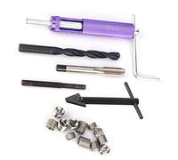 Garosa Kit de Réparation de Filetage M10 X 1,25, Inserts Filetés en Acier Inoxydable Haute Résistance pour Pièces Automobiles et Appareillage Haute Tension, Facile à Installer avec Perceuse et (M10)