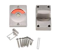 Garosa Kit Verrou de Porte avec Indicateur de Verrouillage, Alliage de Zinc et Acier Inoxydable 304, Rouge et Vert, pour Salle de Bain et Toilettes