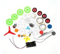 Garosa Kits Engrenages Voiture Jouet Bricolage Ensemble Complet Accessoires Plastique Durable avec Moteurs et Roues pour Enfants Éducatif Construction Créative Jeu 6+