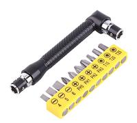 Garosa L Forme 1/4 Pouce clé à Douille Hexagonale, Outil à Main Double Tête avec 10 Bits de Tournevis, pour les Constructeurs de Bois en Métal pour les Travailleurs du Bois en Métal