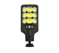 Garosa Lampadaire Solaire Super Lumineux avec Capteur de Mouvement PIR, éclairage de sécurité Extérieur étanche avec Télécommande pour Jardins et Cours (1PCS)