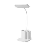 Garosa Lampe de Bureau LED Protection des Yeux Flexible Dimmable Couleur Réglable avec Porte-stylo Multifonctionnel pour Étudiants Dortoir Chevet Lecture