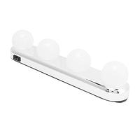 Garosa Lampe de Maquillage LED Portable, 4 Ampoules, Sans Fil, Installation par Ventouse, 30,5 x 6 x 6,5 cm, pour Miroir de Salle de Bain et Coiffeuse