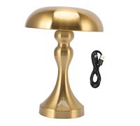 Garosa Lampe de Table Champignon Rechargeable, LED Tactile 3 Températures de Couleur, Gradation Continue, Design Moderne, Fer et Acrylique, 16x21cm, 1800mAh, pour Chambre Chevet Bureau