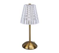 Garosa Lampe de Table LED en Cristal sans Fil, Contrôle Tactile à intensité Variable en Continu, Lampe de Chevet Rechargeable par USB pour la Maison, Fer Acrylique, pour Chambres à