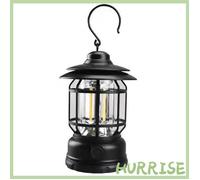 Garosa lampe suspendue d'extérieur Lanterne de camping suspendue d'extérieur, lampe de secours à intensité , jardin spot Noir