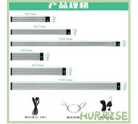 Garosa Lampes de culture pour plantes d'intérieur à spectre complet LED Grow Lights For piscine essence Prise EU 2 rangées 30cm