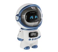 Garosa L'astronaute Haut-parleur AI Intelligent Voice Bluetooth Haut-parleur Horloge Réveil Petite Veilleuse D'anniversaire Décor pour la Maison Fête Bureau en Plein Air