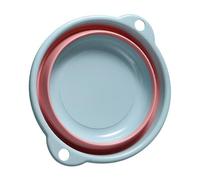 Garosa Lavabo Pliable, Cuve à Vaisselle Portable en Plastique avec Deux Poignées pour Laver Les Vêtements et Les Légumes, Idéal pour Une Utilisation en Dortoir, en Voyage à Domicile (Bleu Grande