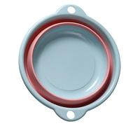 Garosa Lavabo Pliable, Cuve à Vaisselle Portable en Plastique avec Deux Poignées pour Laver Les Vêtements et Les Légumes, Idéal pour Une Utilisation en Dortoir, en Voyage à Domicile (Bleu Petite