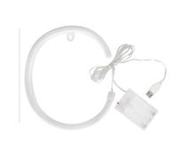 Garosa Lettre Lumineuse LED Rose Alphabet C, Alimentée par USB ou 3 Piles AA, Lueur LED Douce pour Chambre à Coucher, Fête de Mariage, Décoration de la Maison pour Enfants et Adultes (Pink)