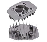 Garosa Lot de 2 Culasses de Rechange pour Compresseur d'air, Pièces de Refroidissement en Fonte d'aluminium, Performances Améliorées pour Petits Compresseurs 'air 48 Mm X 62 Mm