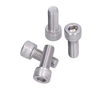 Garosa Lot de 4 Boulons Hexagonaux en Acier Inoxydable M10, Pas Fin de 1,25 Mm, pour Carrosserie et Pare-Chocs, Industrie Agroalimentaire et Restauration. (M10*25)