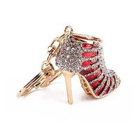 Garosa Lovely High Heeled Shoes Rhinestone Crystal Keychain Crafts Handcraft Materials for Girl Women Purse Charm Handbag Keyrings Accessories Gift